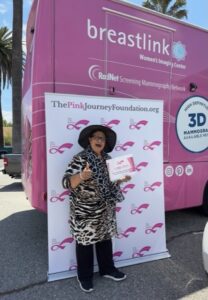 smiling after free mammogram