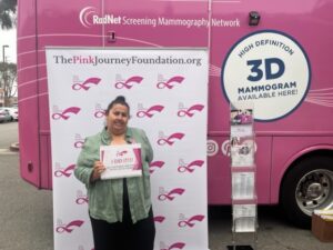 women smiling after free mammogram