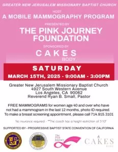 March 15th Flyer - Sponsored By Cakes Body