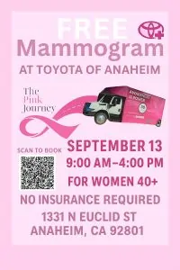 FREE MAMOGRAM FLYER 9-13-25